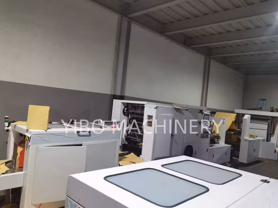 Fully Automatic Roll-Fed Popcorn Bread Flour Food Drink Square Bottom Paper Bag Machine with Flat Handle Maker