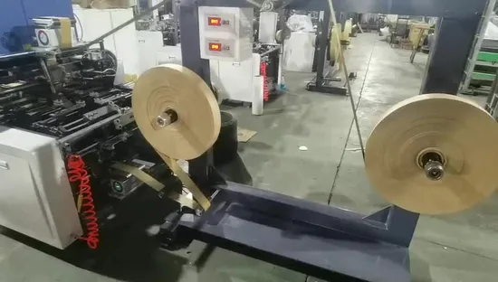 Automatic Sharp Bottom Paper Bag Machine Simple Sharp Bottom Paper Bag Machine High Quality and Low Price